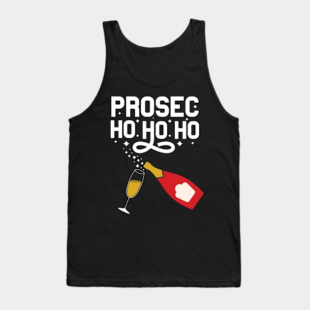 Prosecco Prosec Ho Ho Ho Prosecho Prosec-Ho Tank Top by TheBlackCatprints